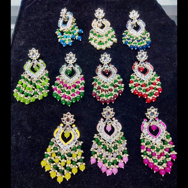 Manisha Jewellery Kundan Stone Dangler Earrings