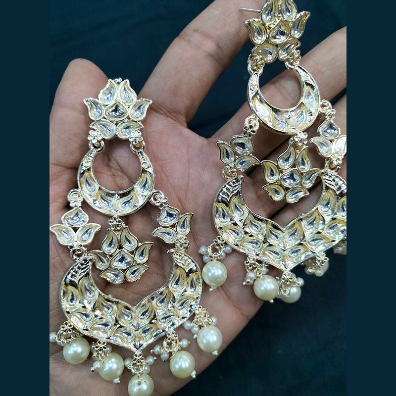 Manisha Jewellery Kundan Stone Dangler Earrings