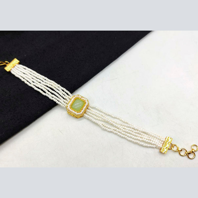 Manisha Jewellery Gold Plated Kundan Stone Bracelet