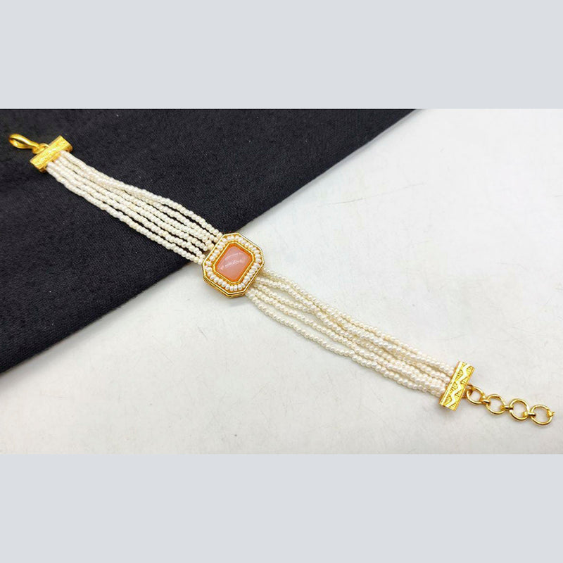 Manisha Jewellery Gold Plated Kundan Stone Bracelet