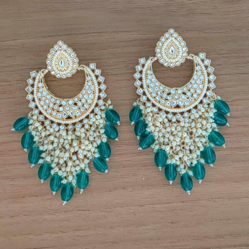 Manisha Jewellery Gold Plated Kundan Stone Dangler Earrings