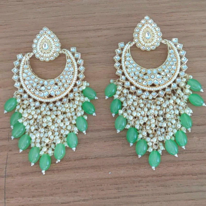 Manisha Jewellery Gold Plated Kundan Stone Dangler Earrings