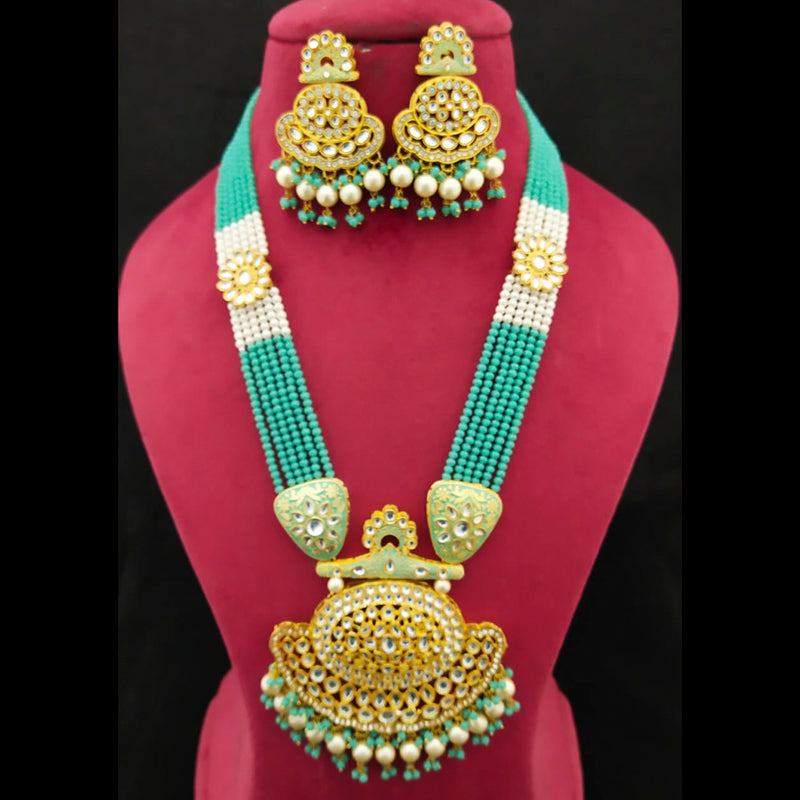 Manisha Jewellery Gold Plated Long Necklace Set