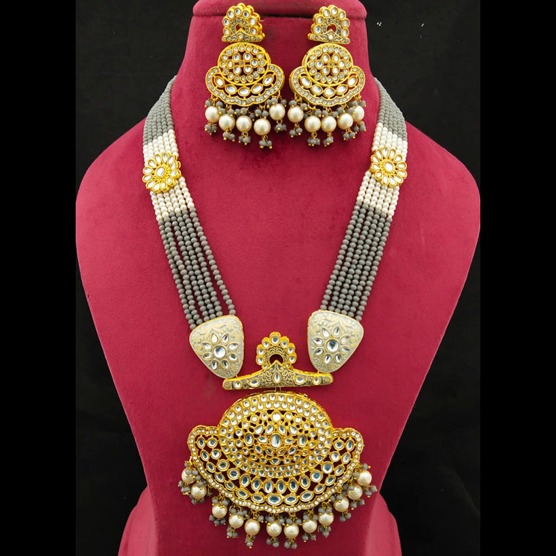 Manisha Jewellery Gold Plated Long Necklace Set