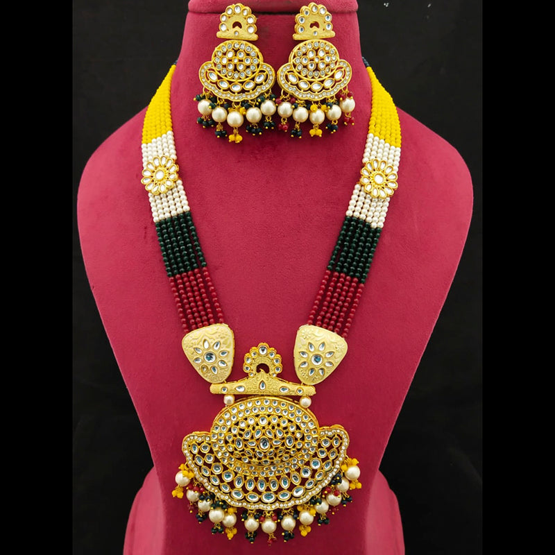 Manisha Jewellery Gold Plated Long Necklace Set