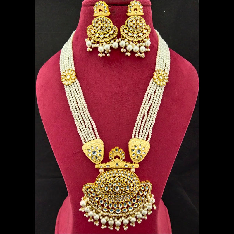 Manisha Jewellery Gold Plated Long Necklace Set