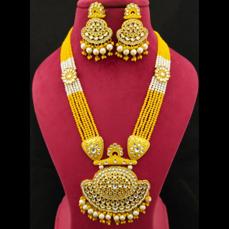 Manisha Jewellery Gold Plated Long Necklace Set