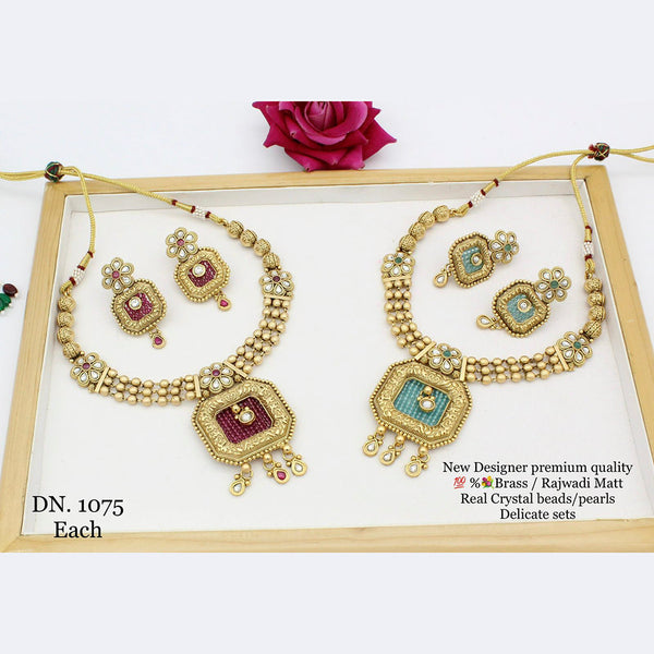 Manisha Jewellery Gold Plated Necklace Set