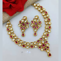 Manisha Jewellery Gold Plated Kundan Stone Necklace Set