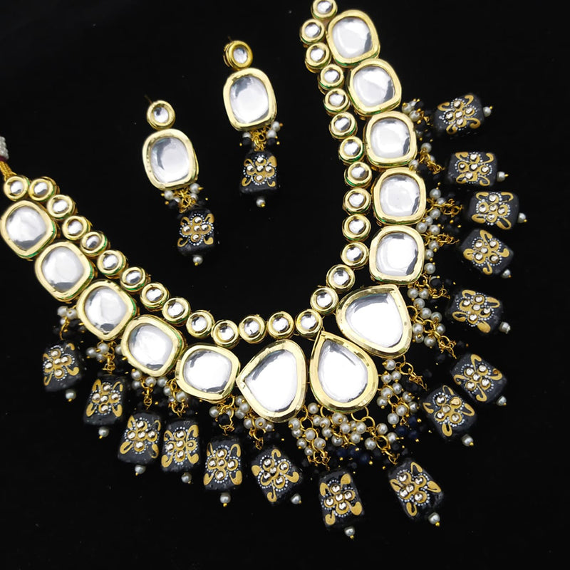 Manisha Jewellery Gold Plated Kundan Stone Necklace Set