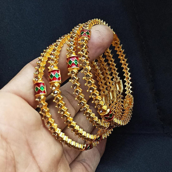 Manisha Jewellery Gold Plated Bangles Set