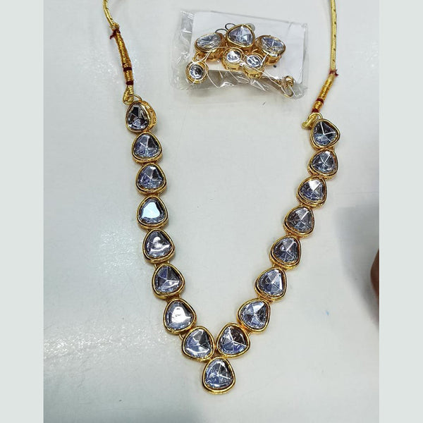 Manisha Jewellery Gold Plated Crystal Stone Necklace Set