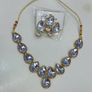 Manisha Jewellery Gold Plated Crystal Stone Necklace Set