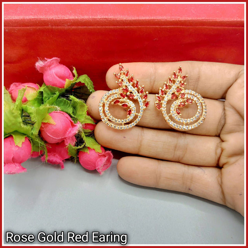 Manisha Jewellery Gold Plated AD Stone Stud Earrings