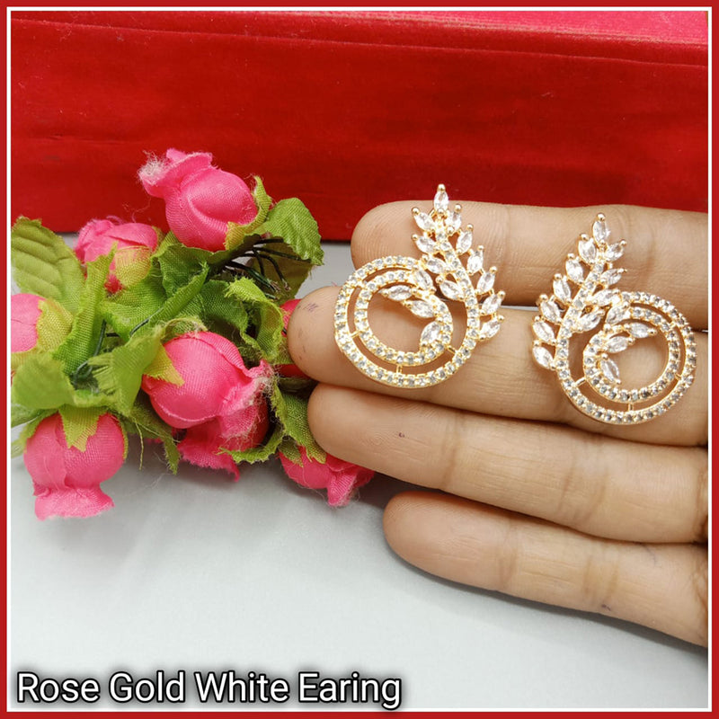 Manisha Jewellery Gold Plated AD Stone Stud Earrings