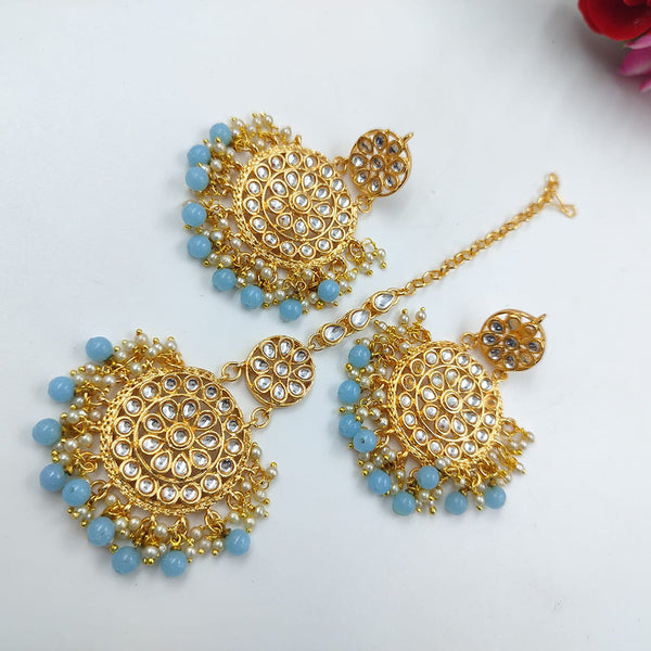 Manisha Jewellery Earrings and Maangtika Set