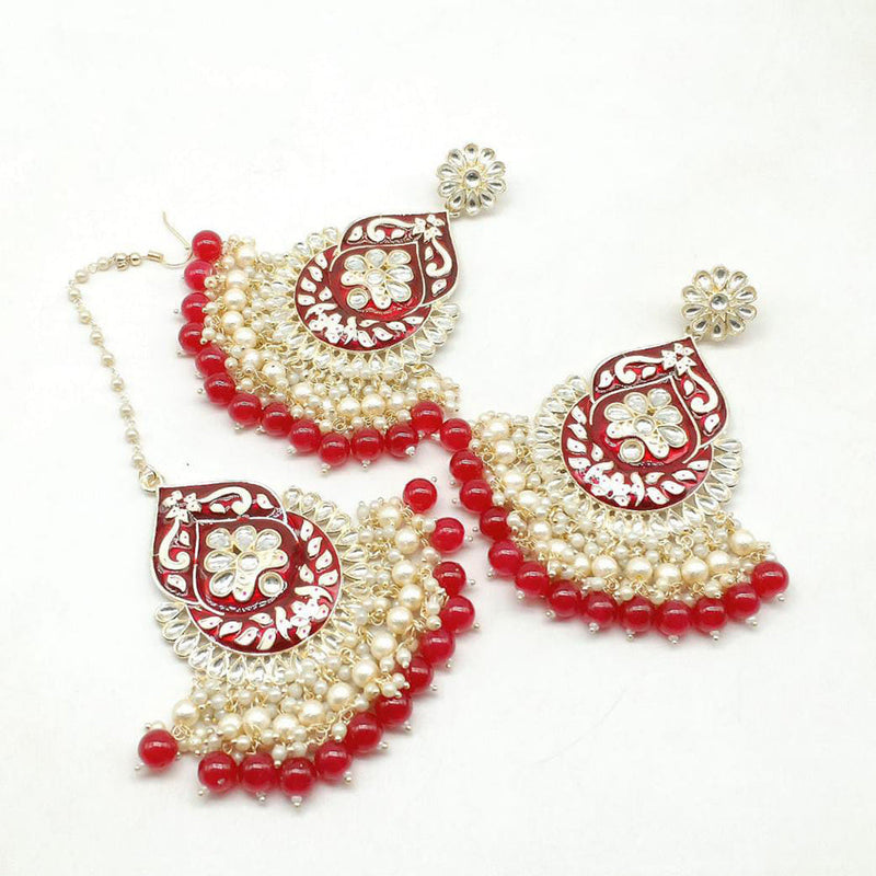 Manisha Jewellery Earrings and Maangtika Set