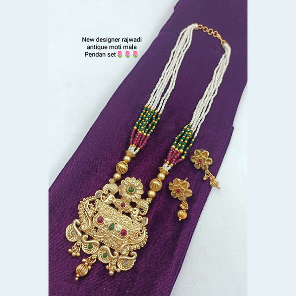 Manisha Jewellery Gold Plated Long Necklace Set