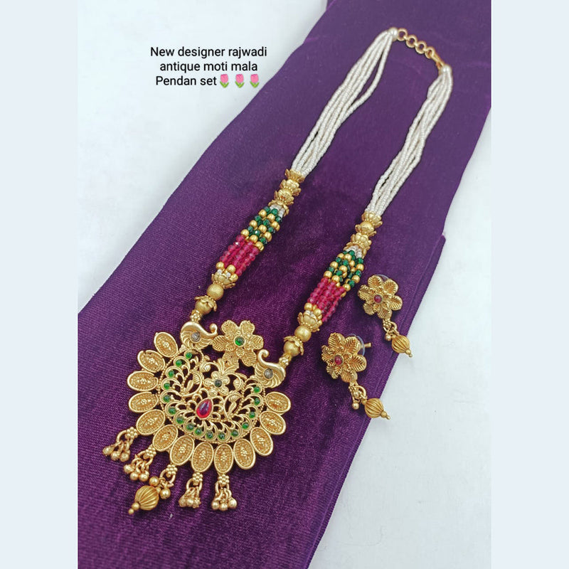 Manisha Jewellery Gold Plated Long Necklace Set