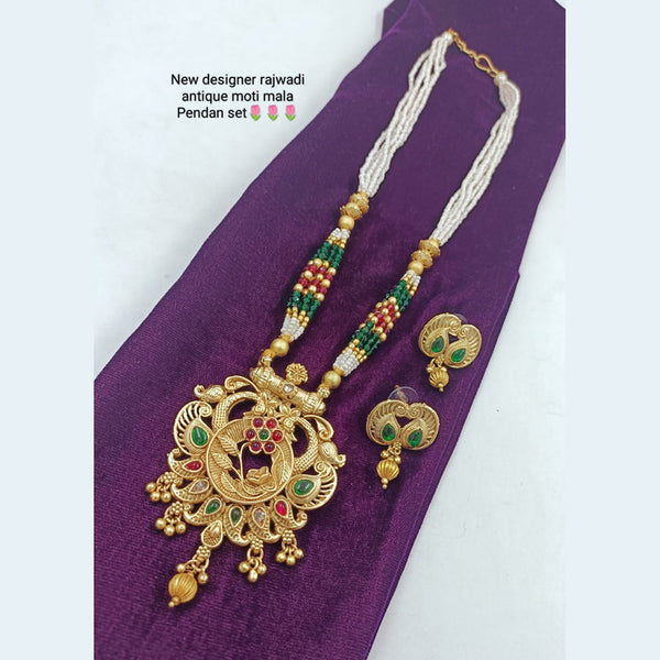 Manisha Jewellery Gold Plated Long Necklace Set