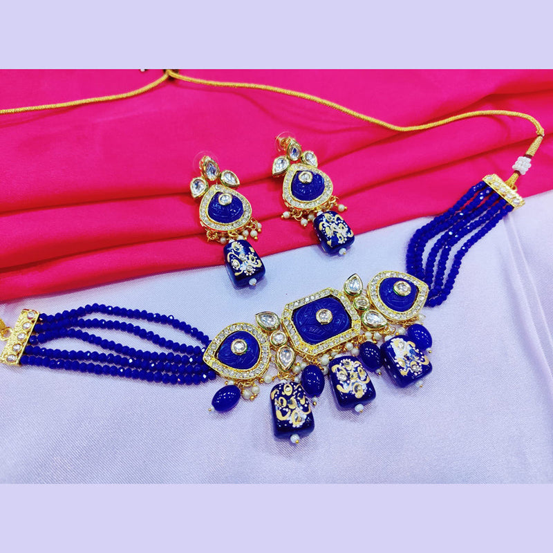 Manisha Jewellery Gold Plated Choker Necklace Set