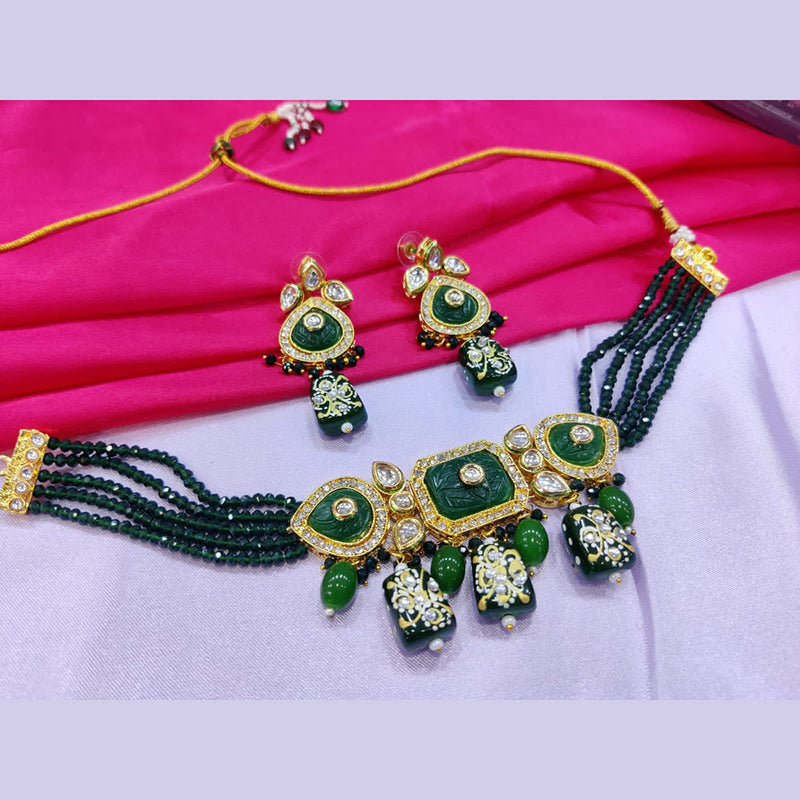 Manisha Jewellery Gold Plated Choker Necklace Set