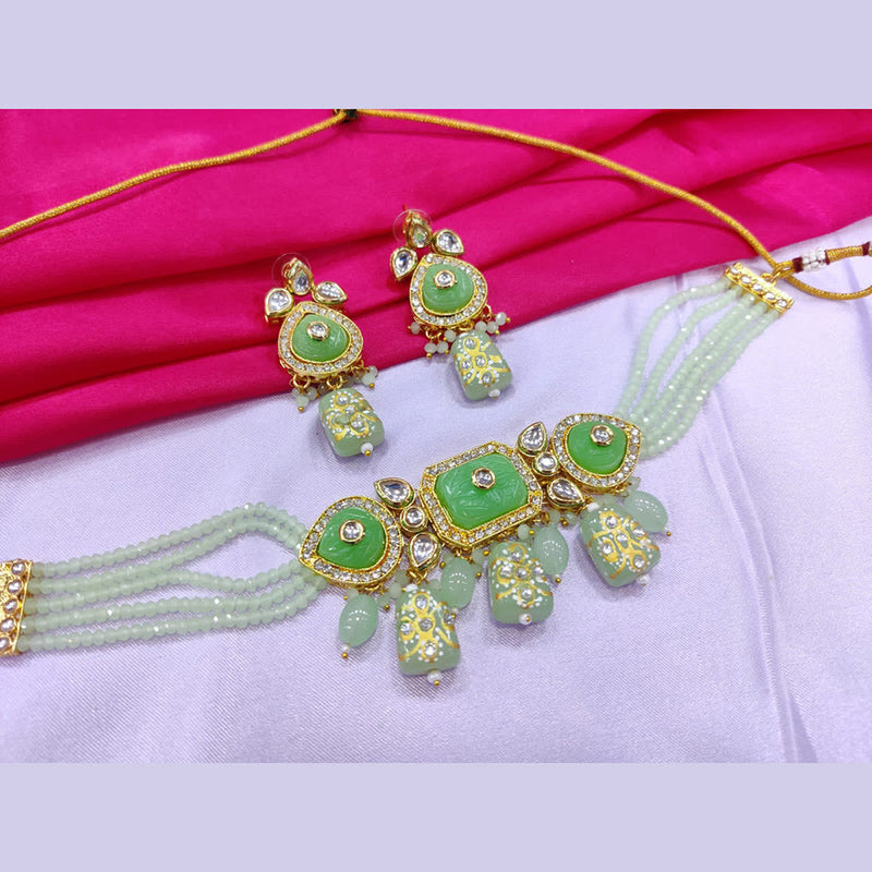 Manisha Jewellery Gold Plated Choker Necklace Set