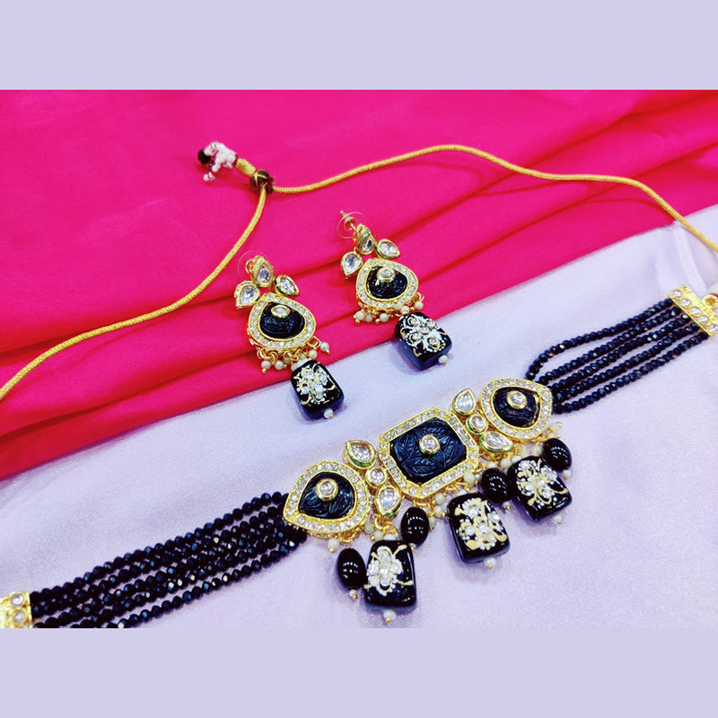 Manisha Jewellery Gold Plated Choker Necklace Set