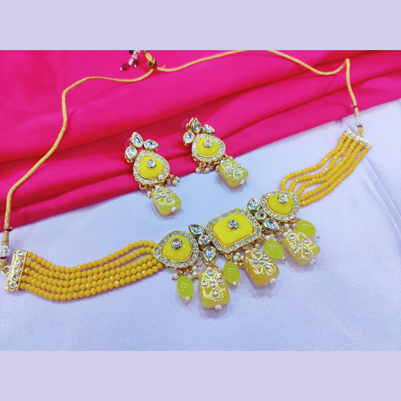 Manisha Jewellery Gold Plated Choker Necklace Set