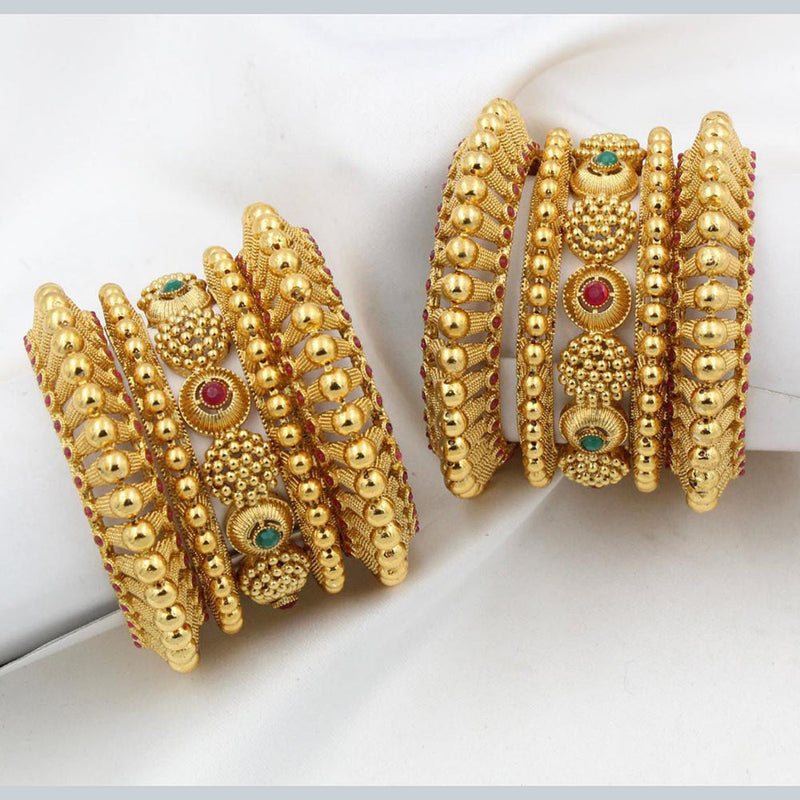 Manisha Jewellery Gold Plated Bangles Set