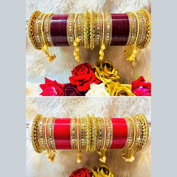 Manisha Jewellery Gold Plated Bangles Set