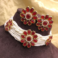 Manisha Jewellery Crystal Stone Choker Necklace Set