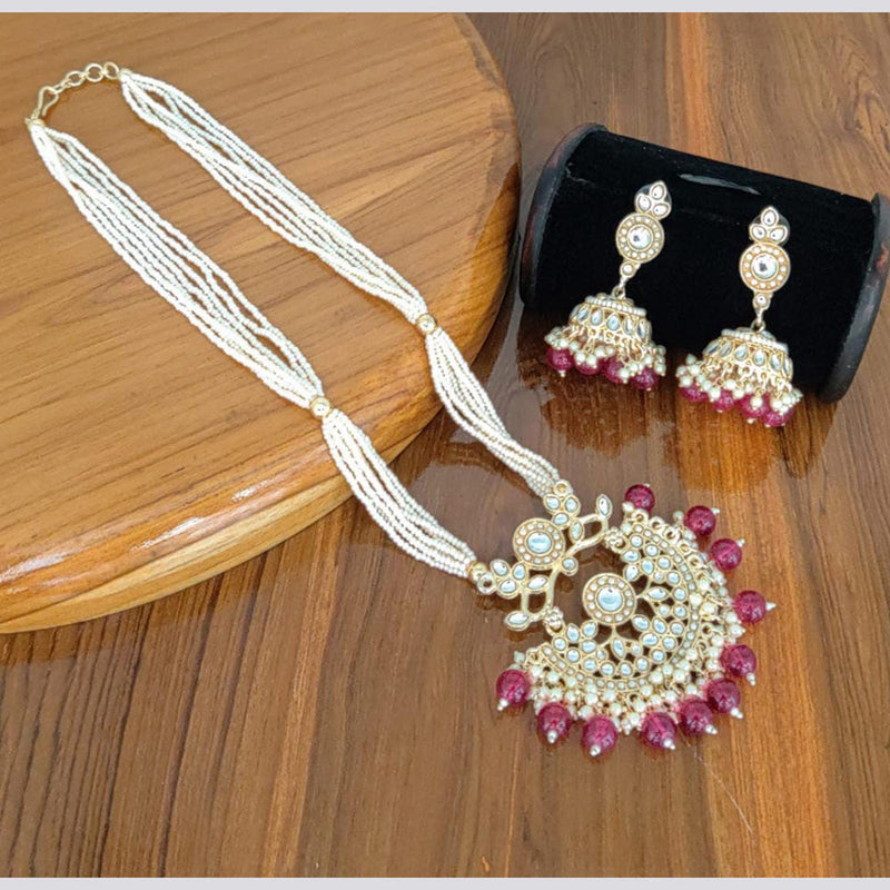 Manisha Jewellery Gold Plated Long Necklace Set