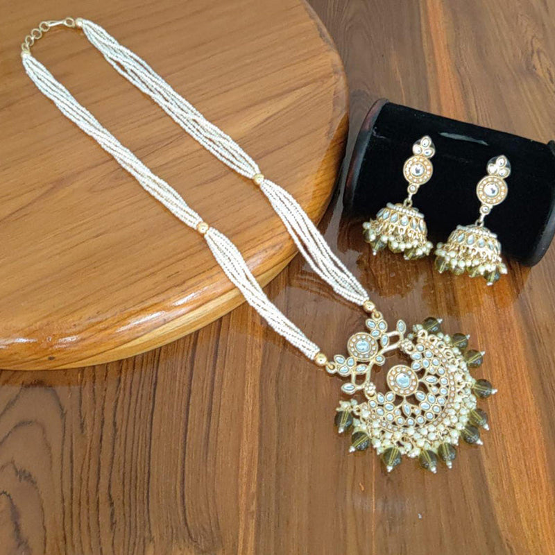 Manisha Jewellery Gold Plated Long Necklace Set