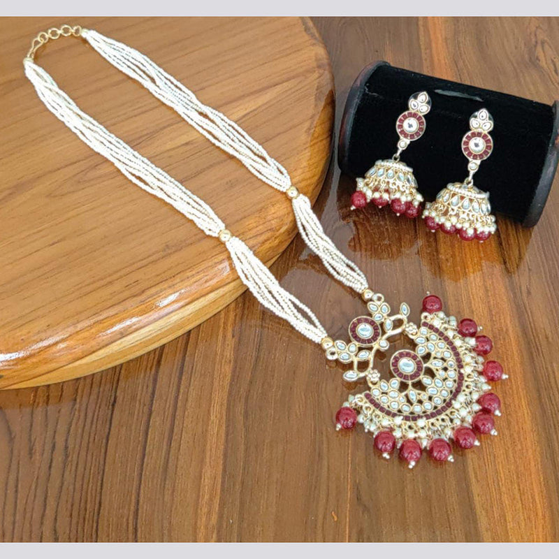 Manisha Jewellery Gold Plated Long Necklace Set