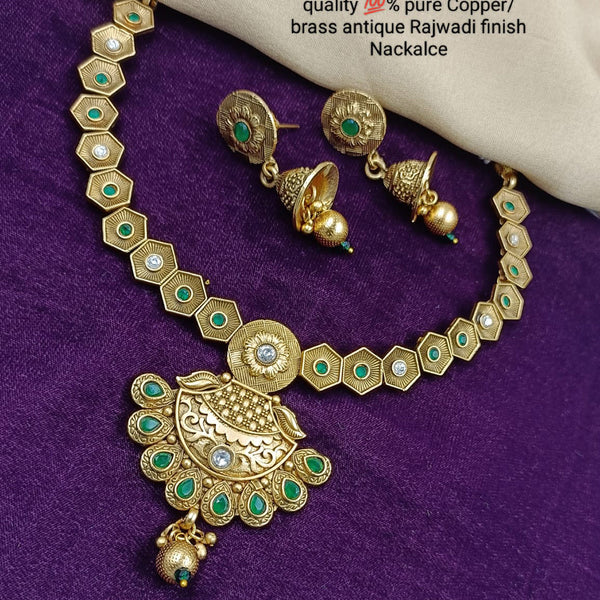 Manisha Jewellery Pure Copper Finish Necklace Set