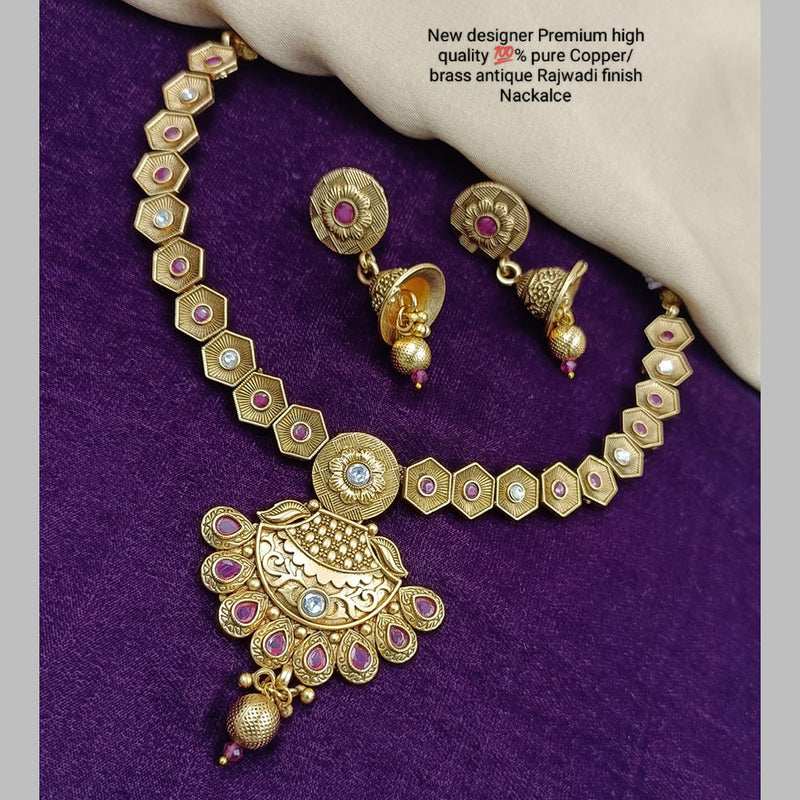 Manisha Jewellery Pure Copper Finish Necklace Set