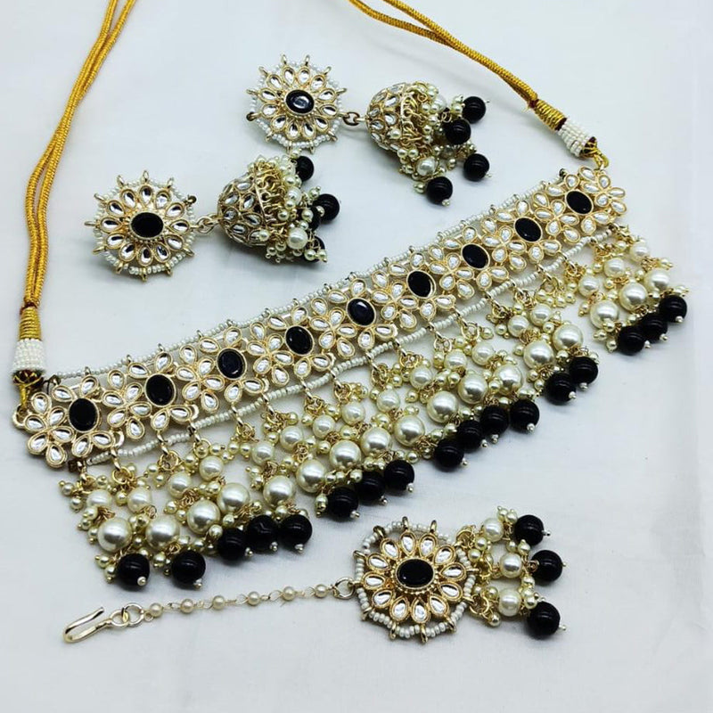 Manisha Jewellery Gold Plated Choker Necklace Set