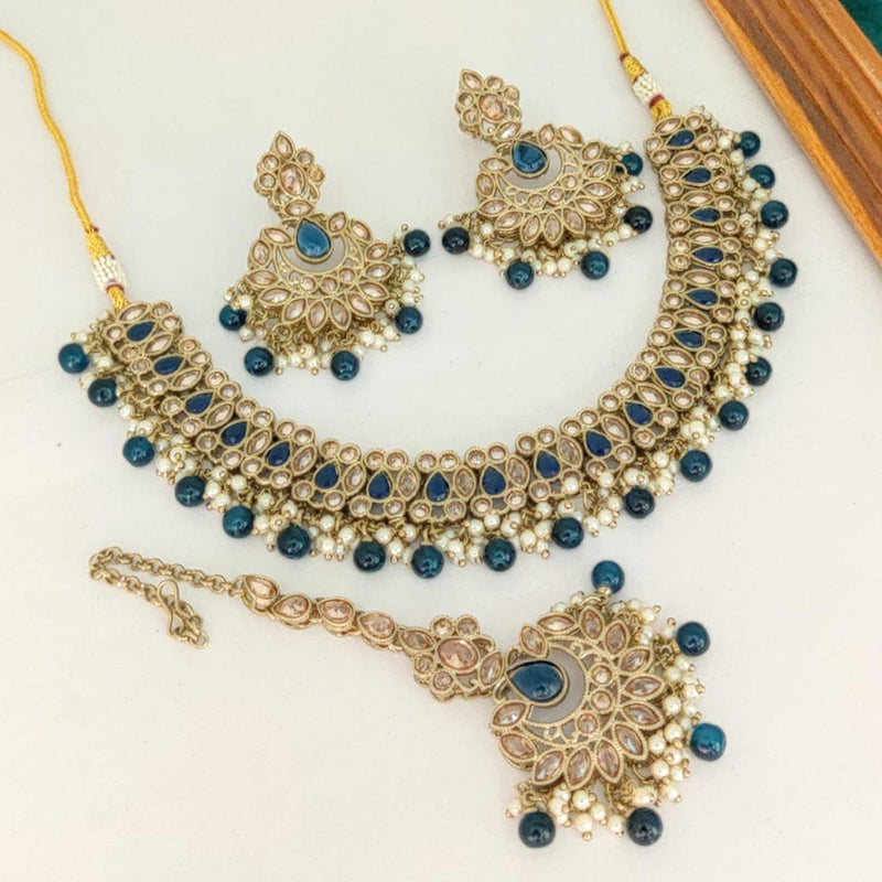 Manisha Jewellery Gold Plated Necklace Set