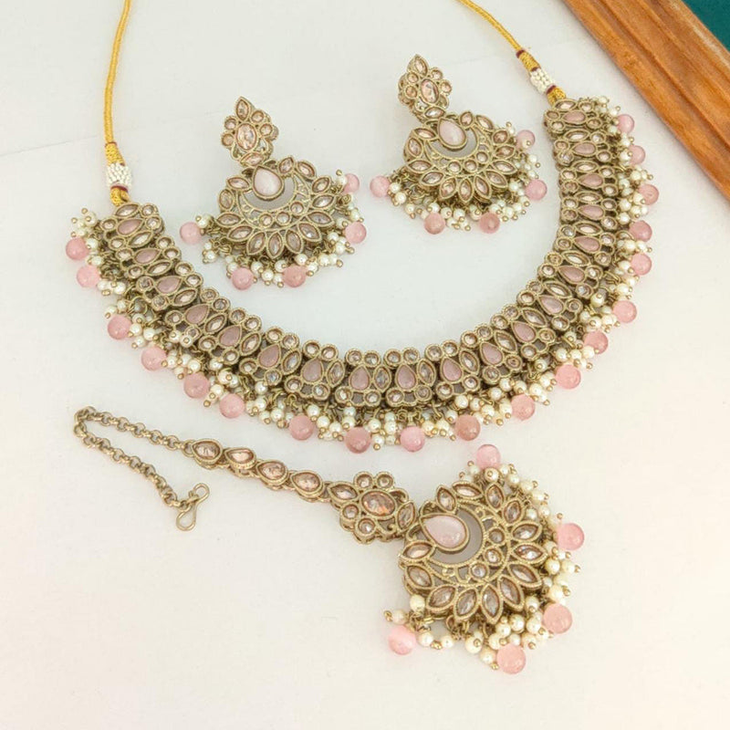 Manisha Jewellery Gold Plated Necklace Set