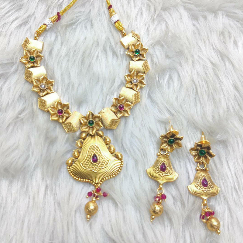 Manisha Jewellery Gold Plated Necklace Set