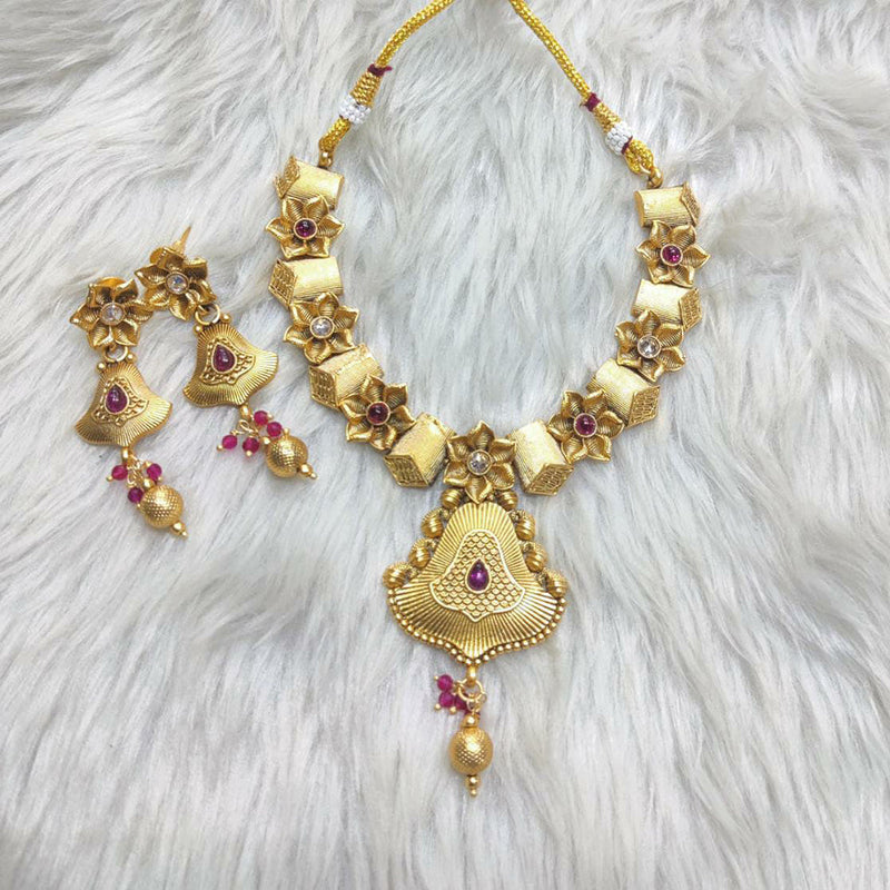 Manisha Jewellery Gold Plated Necklace Set