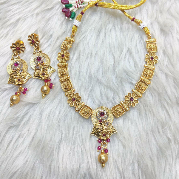 Manisha Jewellery Gold Plated Necklace Set