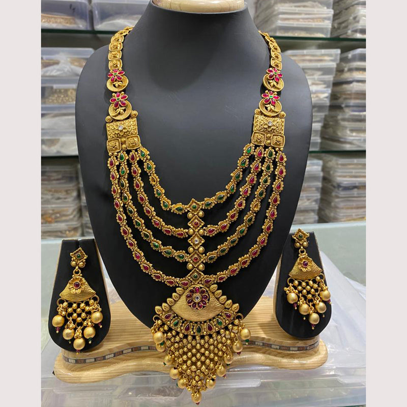 Manisha Jewellery Gold Plated Long Necklace Set