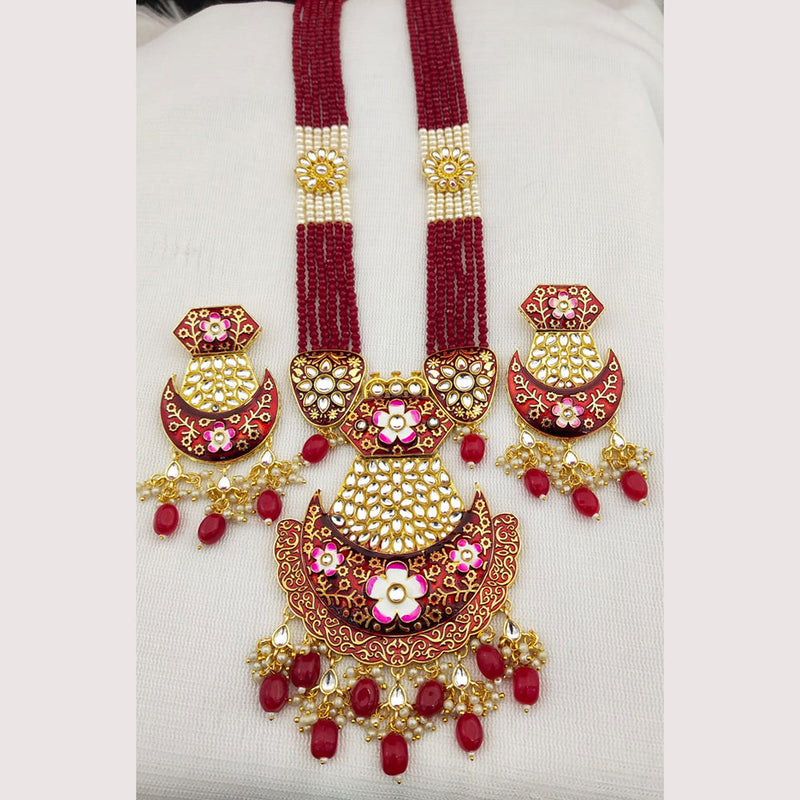 Manisha Jewellery Meenakari Long Necklace Set