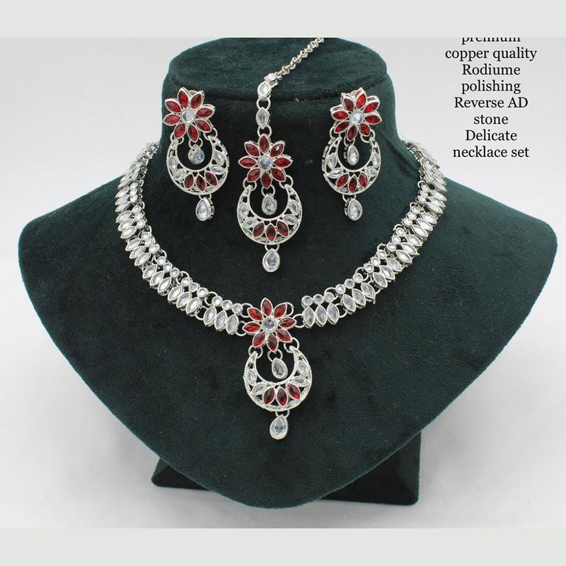 Manisha Jewellery Silver Plated Necklace Set