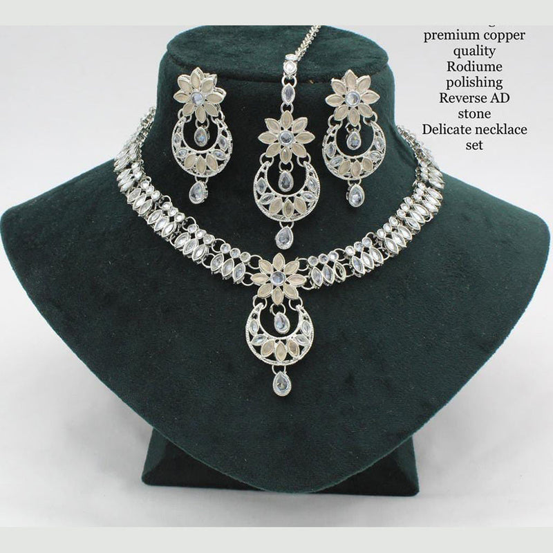 Manisha Jewellery Silver Plated Necklace Set