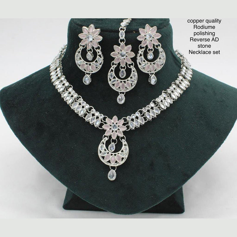 Manisha Jewellery Silver Plated Necklace Set