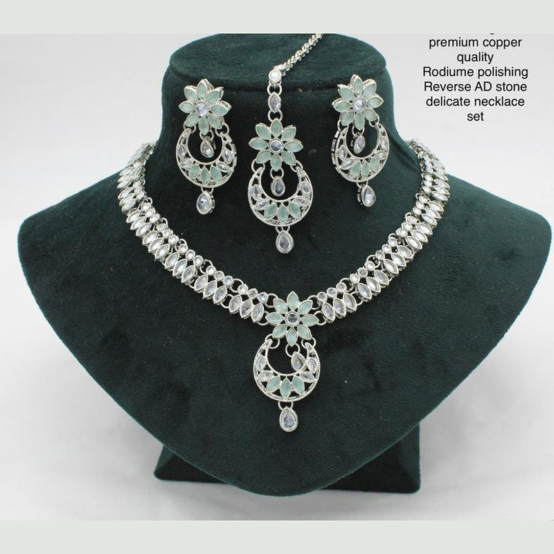 Manisha Jewellery Silver Plated Necklace Set