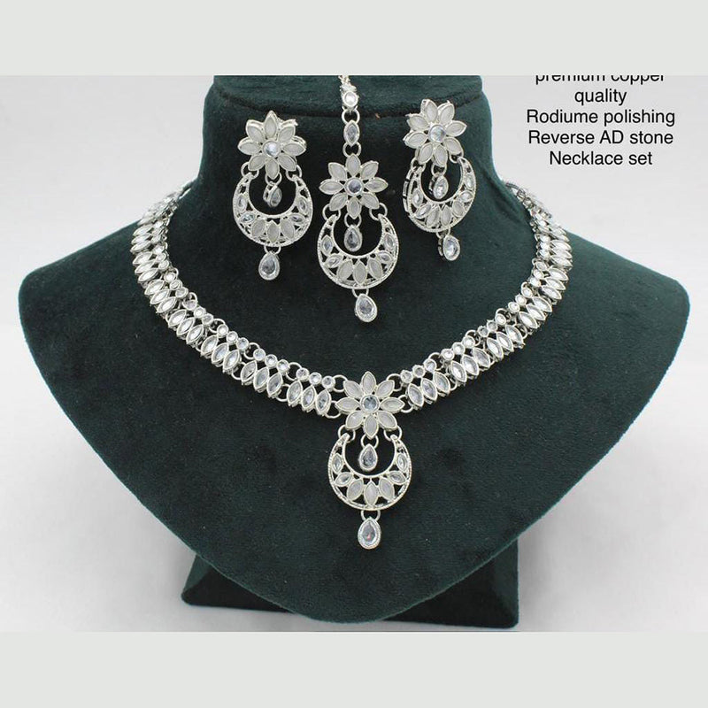 Manisha Jewellery Silver Plated Necklace Set